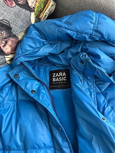 s Beden mavi Renk ZARA ŞİŞME MONT