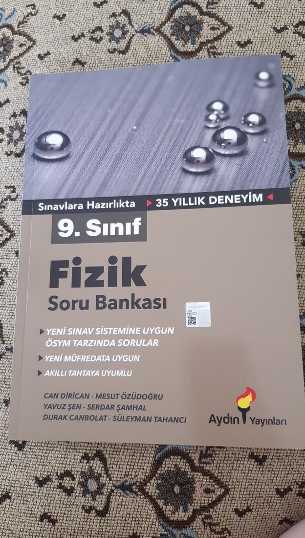 9. Sınıf Fizik Soru Bankası - Aydın Yayınları - Görsel 2