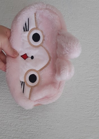 Pembe Peluş Gözlüklü Kedi Oyuncak - Görsel 2