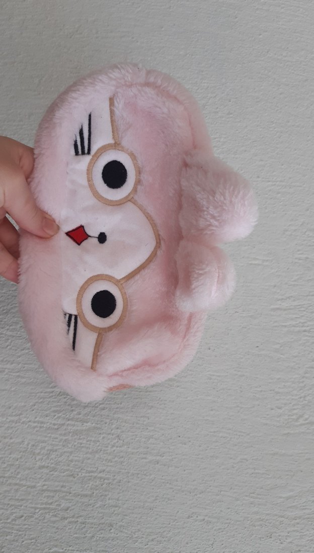 Pembe Peluş Gözlüklü Kedi Oyuncak - Görsel 2