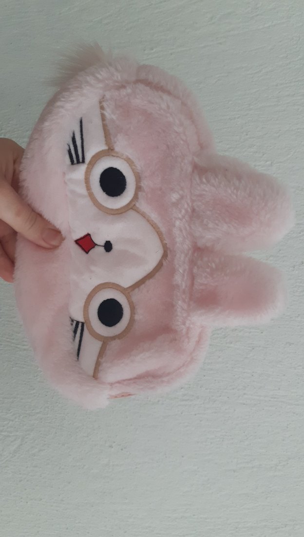 Pembe Peluş Tavşan kalemlik - Görsel 2