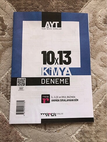 Ayt kimya deneme