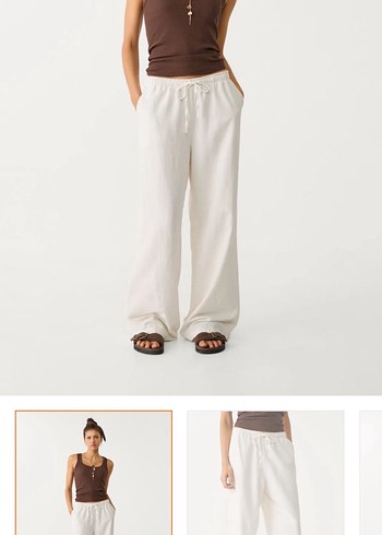 Stradivarius Stradivarius Keten Pantolon