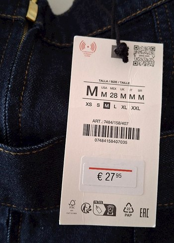 m Beden Zara denim straplez yeni sezon