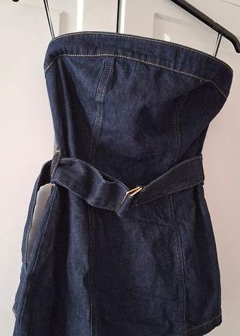 Zara Zara denim straplez yeni sezon