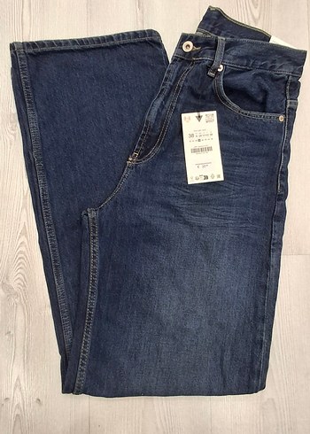 Straight wide yüksek bel erkek jean - Görsel 3