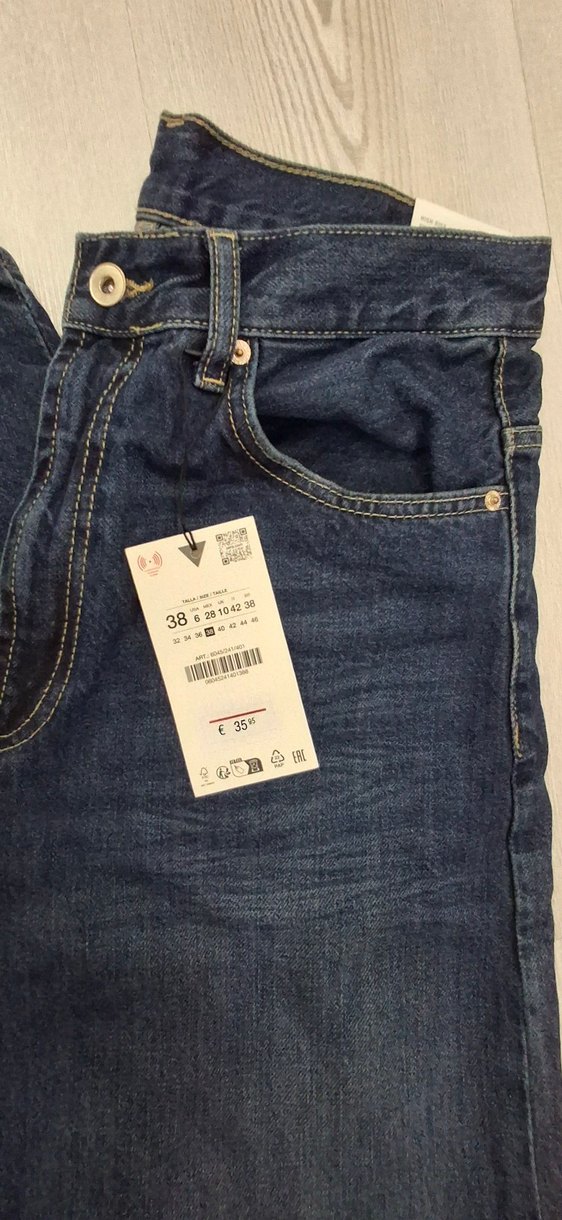 Straight wide yüksek bel erkek jean - Görsel 4