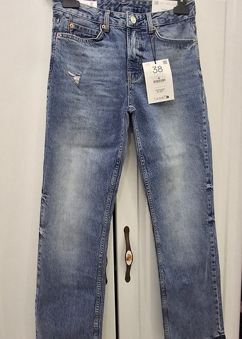 Stradivarius yüksek bel vintage jean - Görsel 6