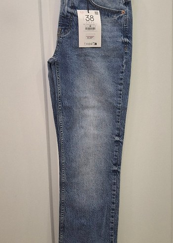 Stradivarius yüksek bel vintage jean - Görsel 4