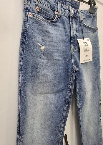 Stradivarius yüksek bel vintage jean - Görsel 7
