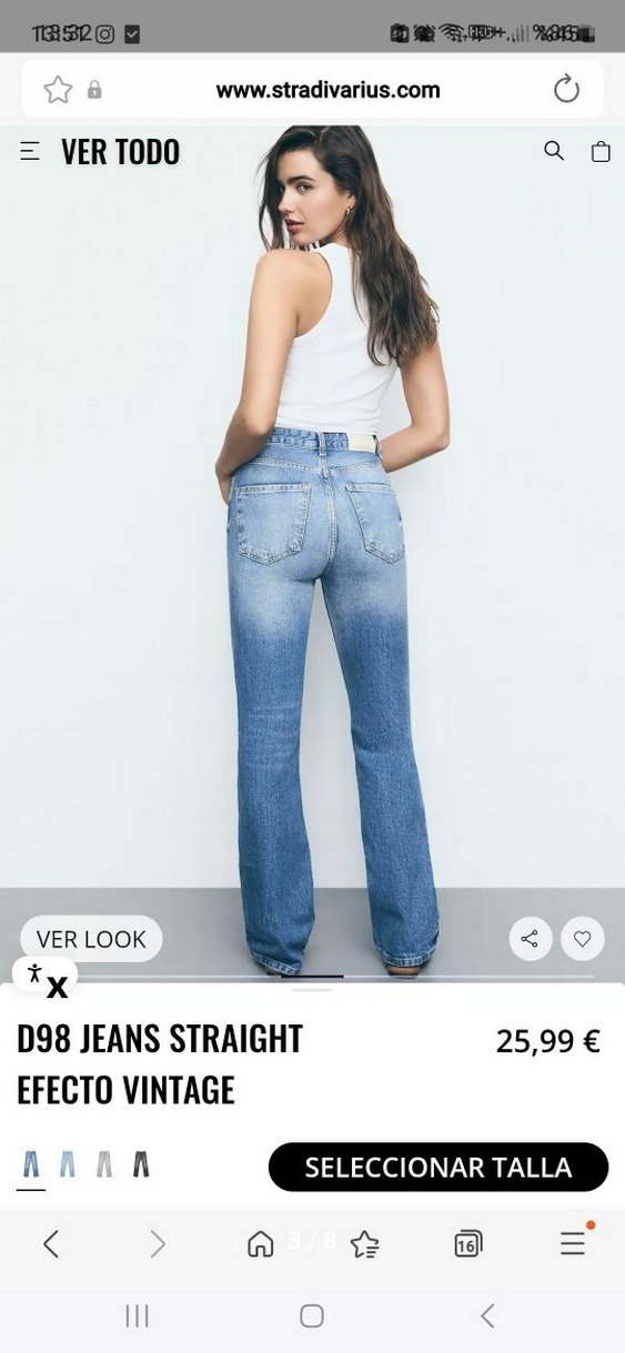 Stradivarius yüksek bel vintage jean - Görsel 3