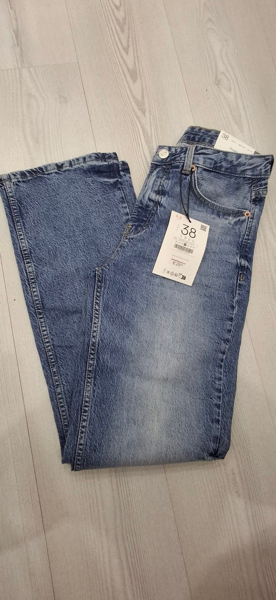 Stradivarius yüksek bel vintage jean - Görsel 5
