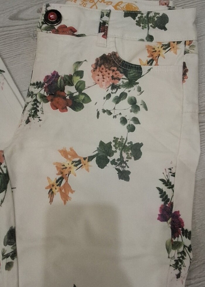 Bayan ince denim pantolon  - Görsel 4