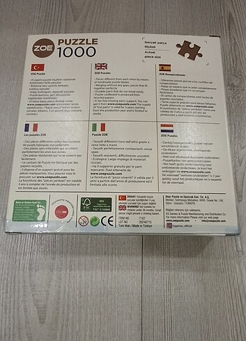 1000 parça puzzle