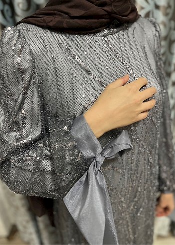 Tesettür abiye elbise Arma cool - Görsel 4