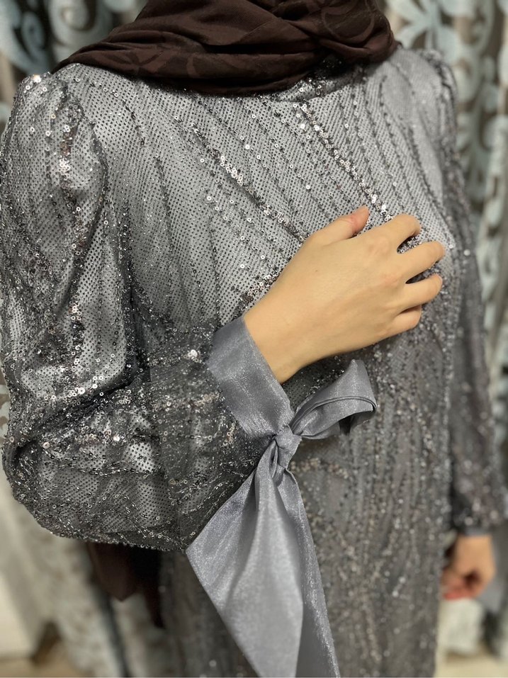 Tesettür abiye elbise Arma cool - Görsel 4