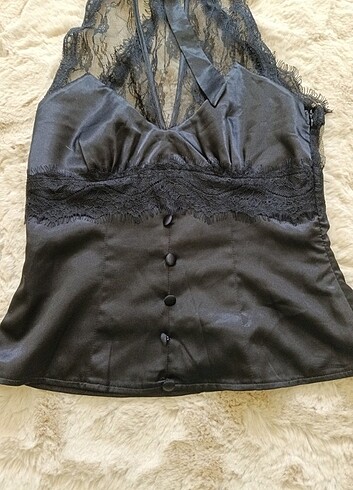 xs Beden siyah Renk Y2k vintage gotik bluz