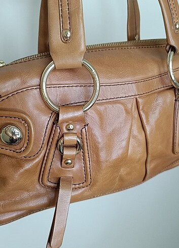  Beden kahverengi Renk Y2k vintage DKNY çanta 