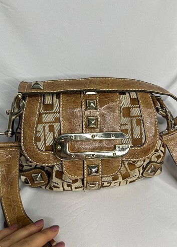  Beden kahverengi Renk Y2k vintage guess çanta 