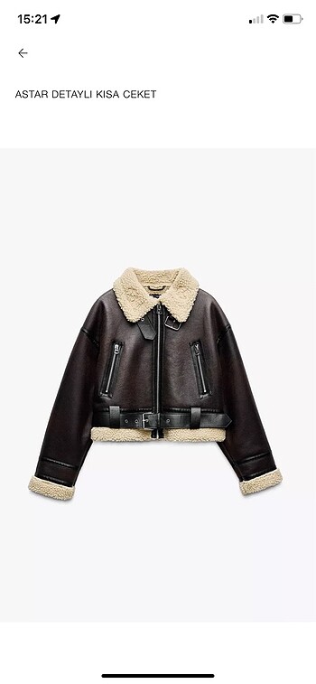 Zara kürklü mont