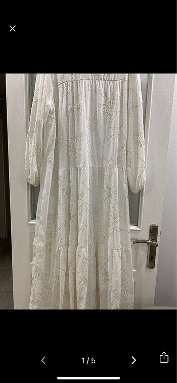Suud Collection Beyaz elbise