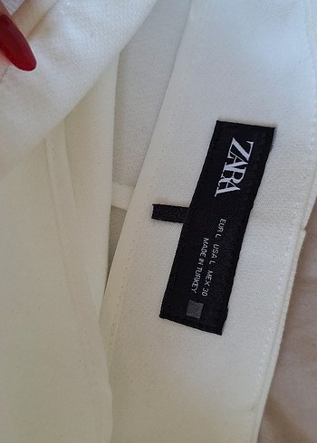 Zara zara beyaz şort etek