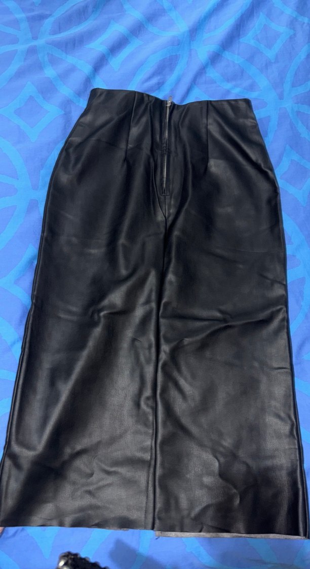 h&m deri etek - Görsel 3