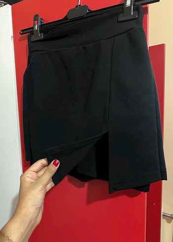 Kadın Siyah Dar Mini Etek - Görsel 2