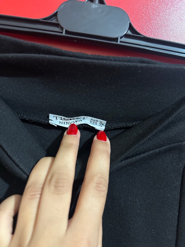 Kadın Siyah Dar Mini Etek - Görsel 3