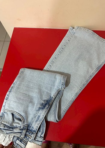 Gri Dar Kesim Midi Boy Kadın Kot Pantolon - Görsel 4