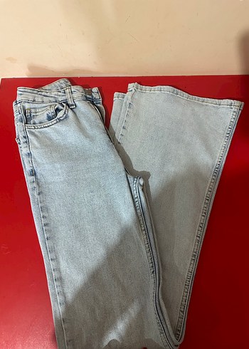 Gri Dar Kesim Midi Boy Kadın Kot Pantolon - Görsel 2