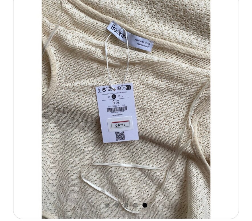 Beyaz Straplez Pamuklu Uzun Elbise plaj elbisesi - Görsel 4