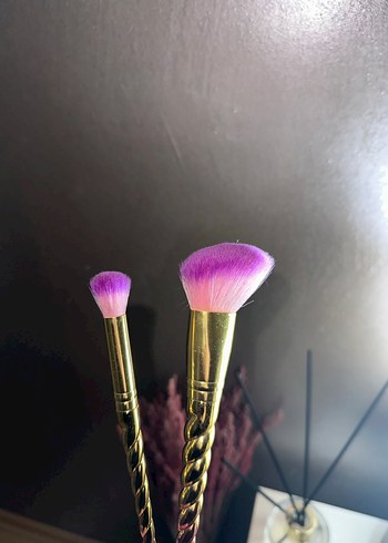 Renkli Unicorn Makyaj Fırçası Seti - Görsel 4