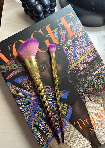 Renkli Unicorn Makyaj Fırçası Seti - Görsel 2