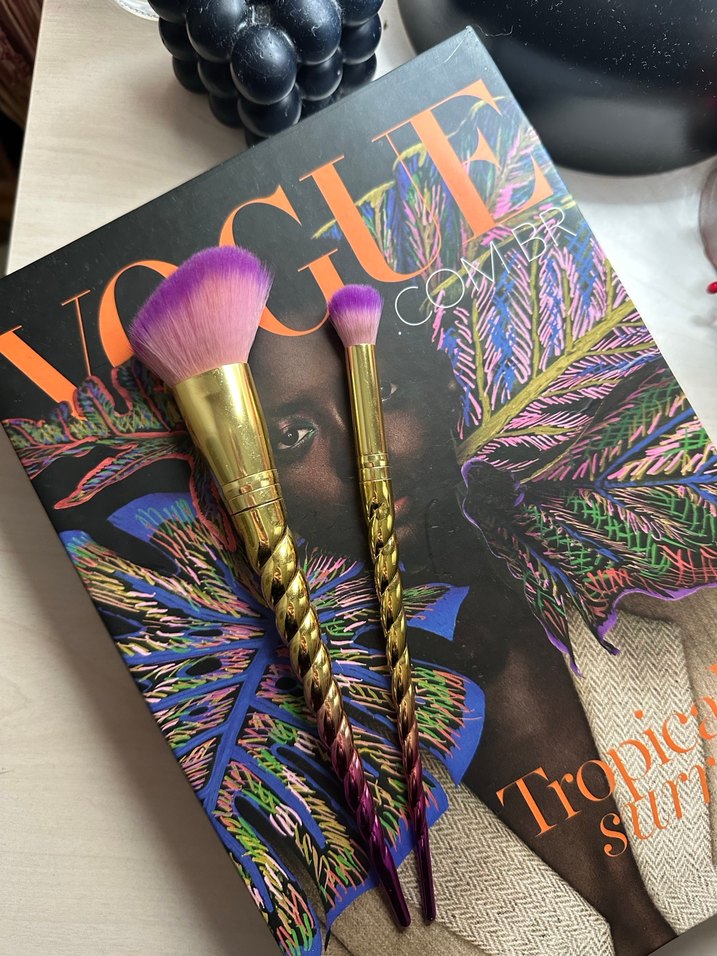 Renkli Unicorn Makyaj Fırçası Seti - Görsel 2