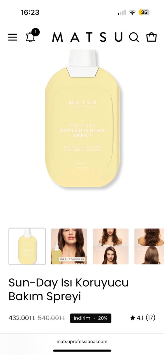 MATSU Isı Koruyucu Sprey - Görsel 4
