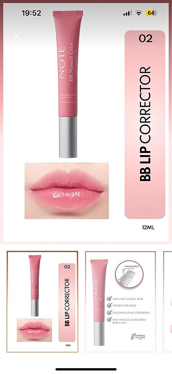 Beden pembe Renk lip corrector
