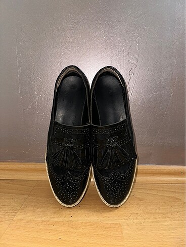39 Beden siyah loafer