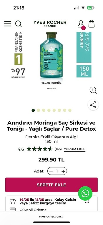 yves rocher saç sirkesi - Görsel 5