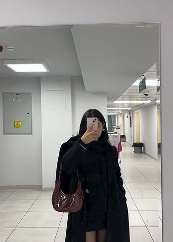 Zara Siyah Kadın kaban