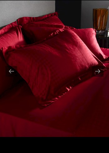 Koyu Kırmızı Kareli Nevresim Takımı - Görsel 3