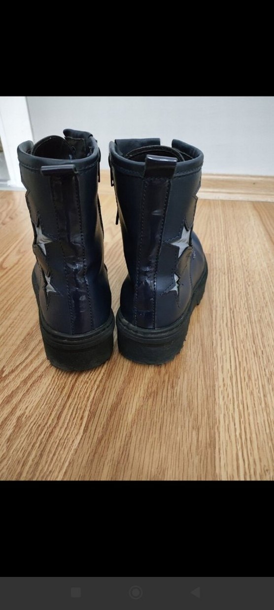 Kız Çocuk Lacivert Lastik Bot - Görsel 2