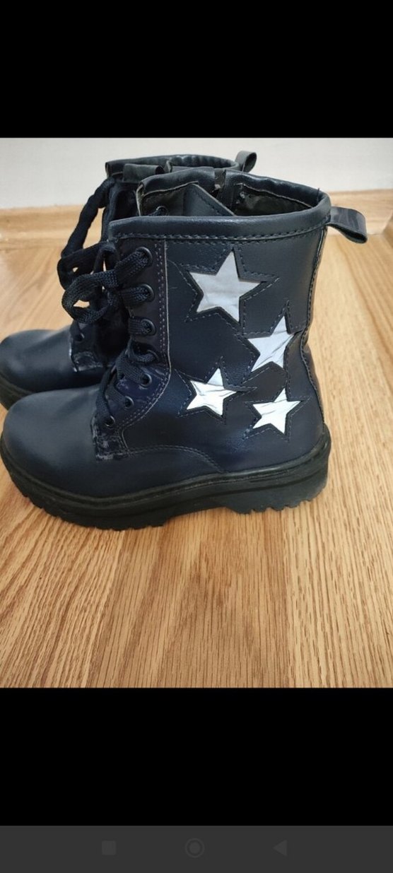 Kız Çocuk Lacivert Lastik Bot - Görsel 4