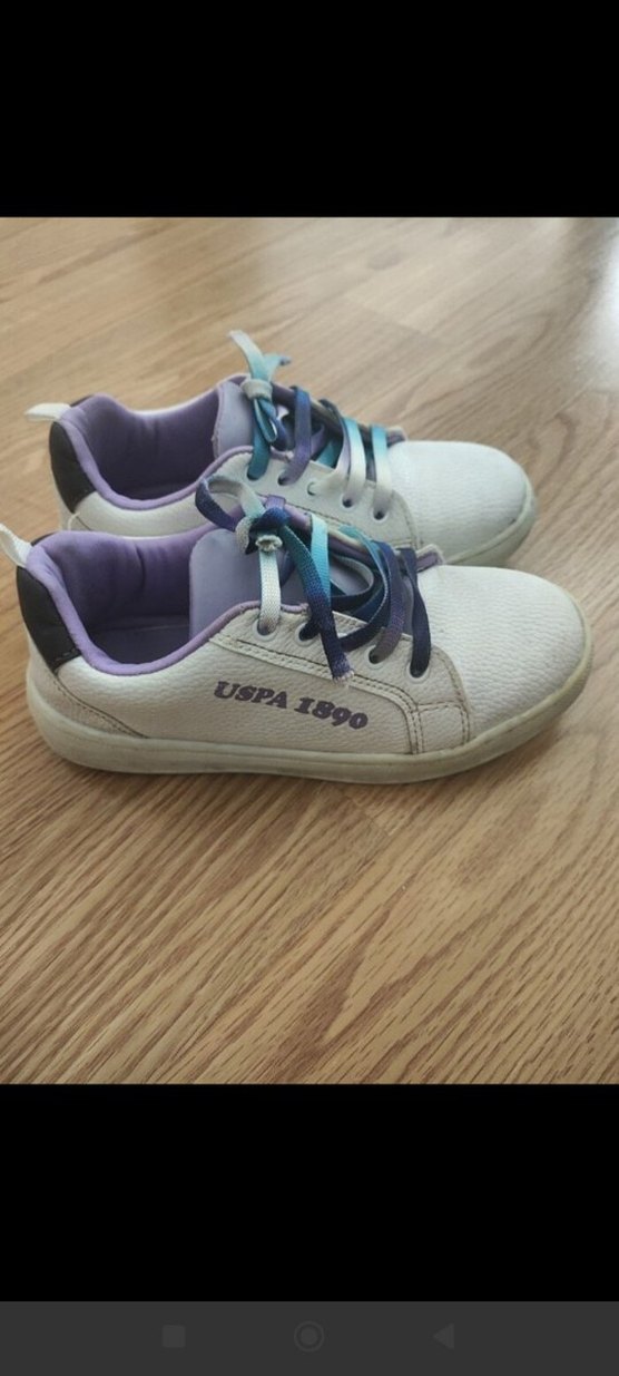 Kız Çocuk Mor Bağcıklı Spor Ayakkabı - Görsel 2