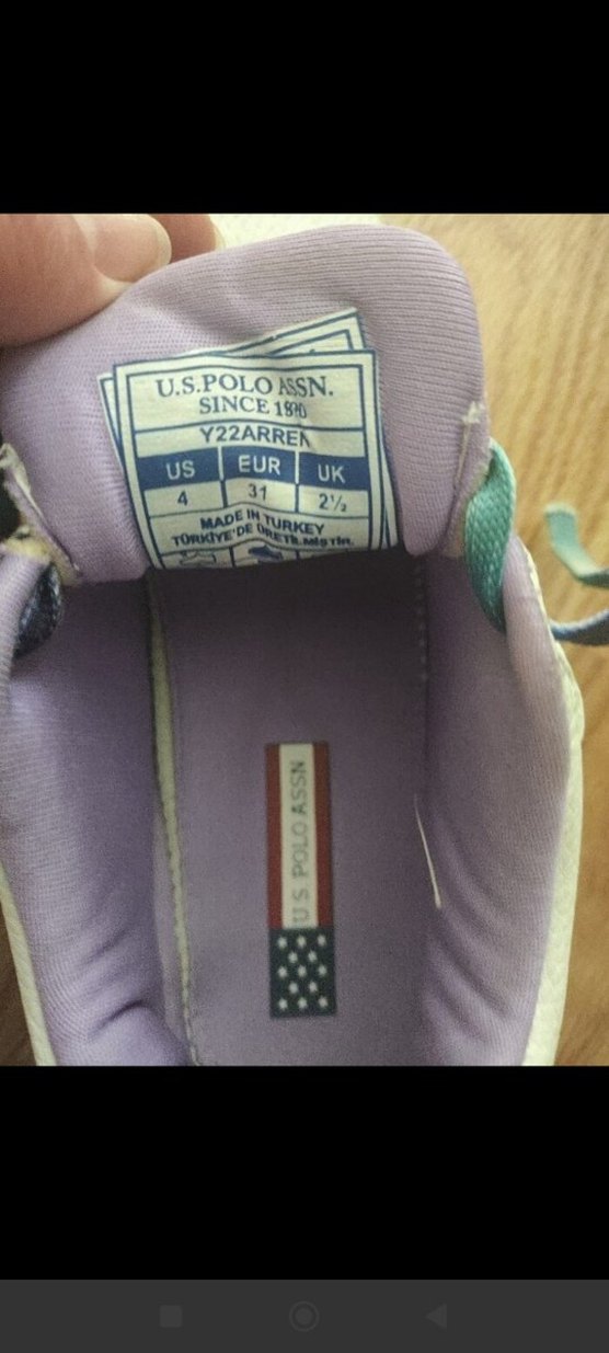 Kız Çocuk Mor Bağcıklı Spor Ayakkabı - Görsel 5