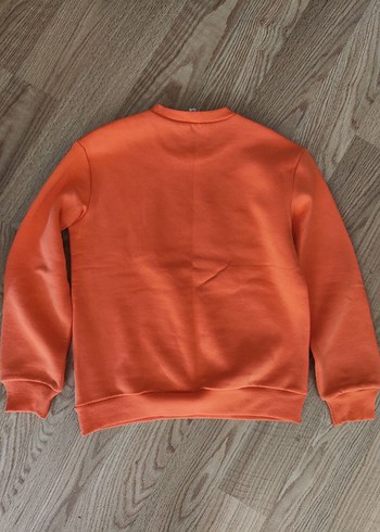 Turuncu Baskılı kız Sweatshirt - Görsel 2
