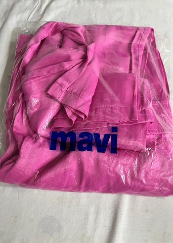 Pembe Parlak Salaş Midi Kadın Kumaş Pantolon - Görsel 5