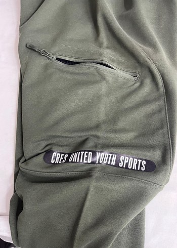 Kemerli Koyu Yeşil Erkek Outdoor Eşofman Altı - Görsel 3