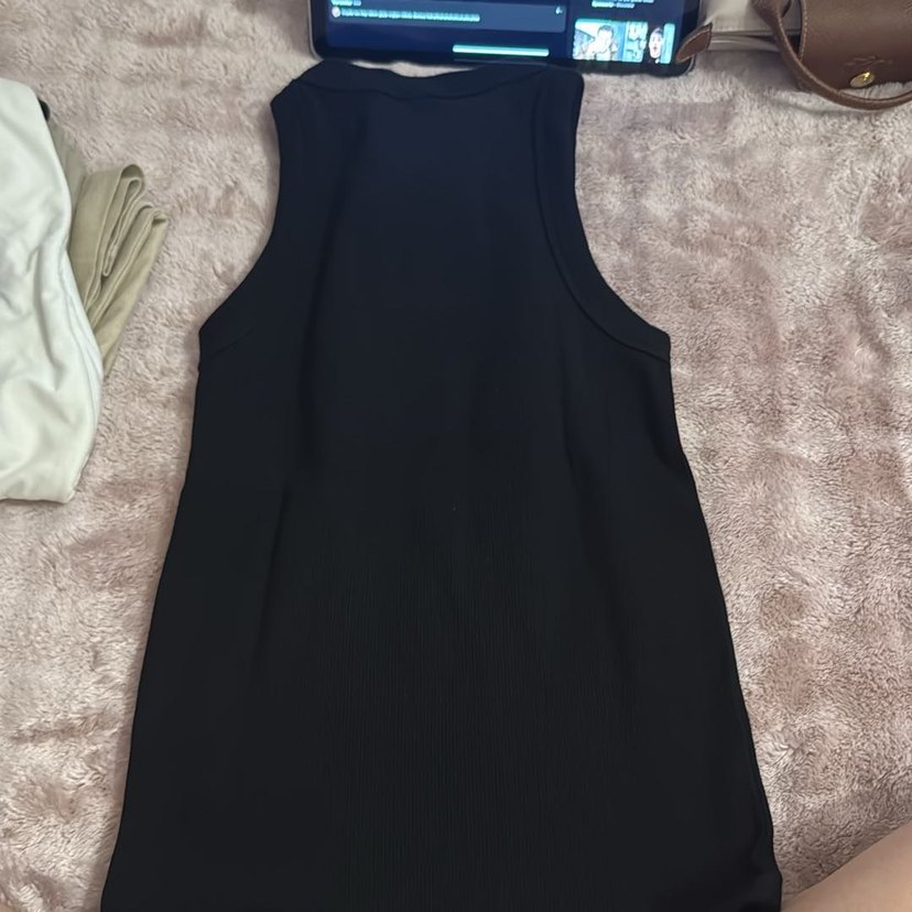 Siyah Kadın Atlet alo Baskılı - Görsel 2