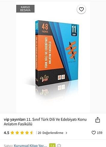 VIP Yayınları edebiyat 11.sınıf 